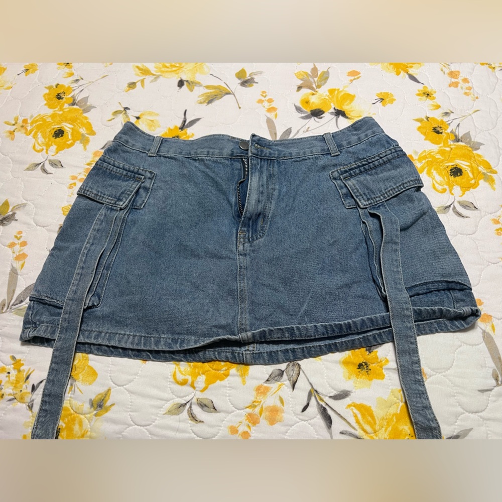 SHEIN Blue Denim Skort